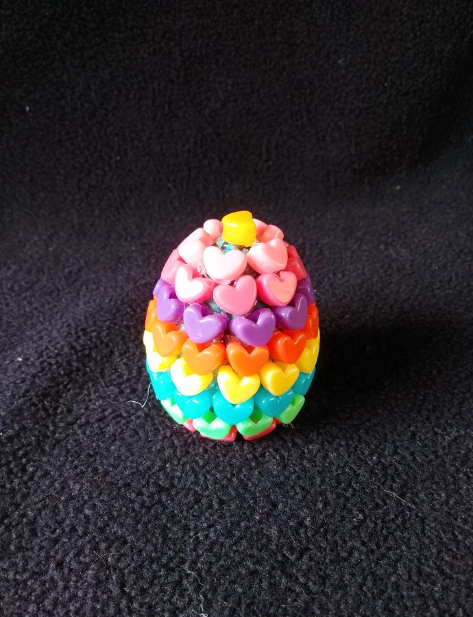 Plastic bead dragon egg