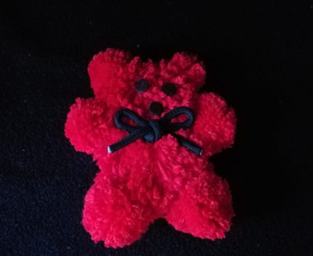 Pom Pom Teddy Bear